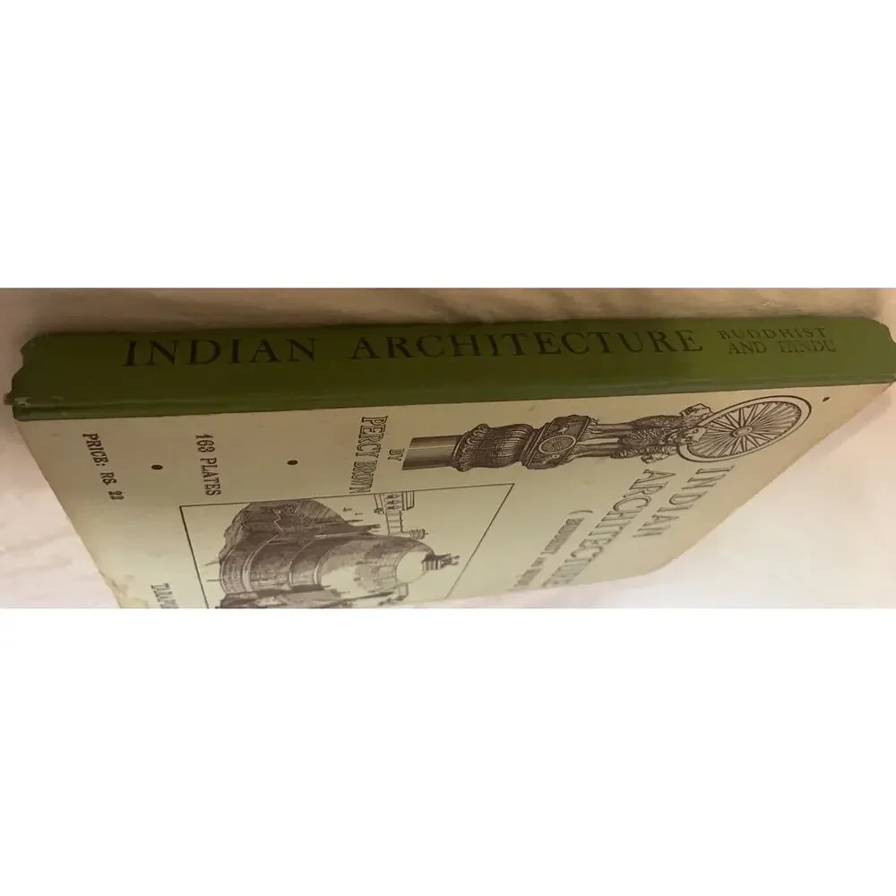 Indian Architecture Buddhist Hindu Percy Brown 2nd Ed HC Illustrated Bombay